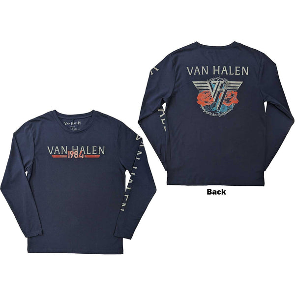 VAN HALEN Attractive Long Sleeve T-Shirt, 84 Tour