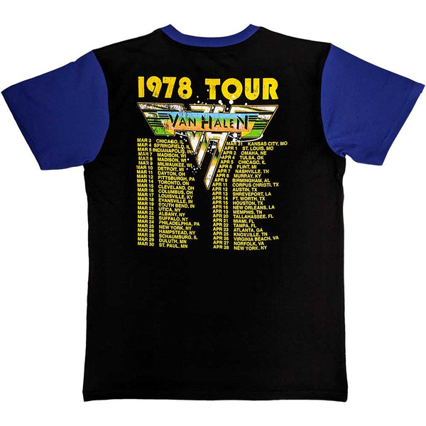 VAN HALEN Attractive Raglan, 1978 Tour