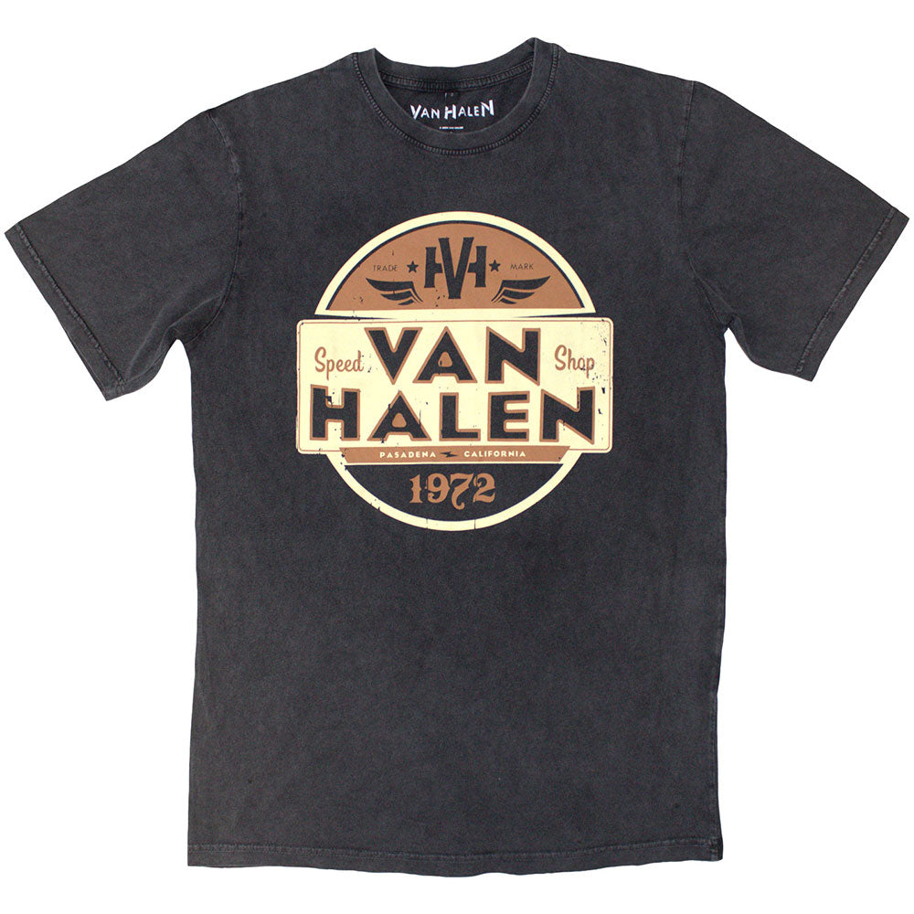 VAN HALEN Stone Wash T-Shirt, Pasadena California 1972