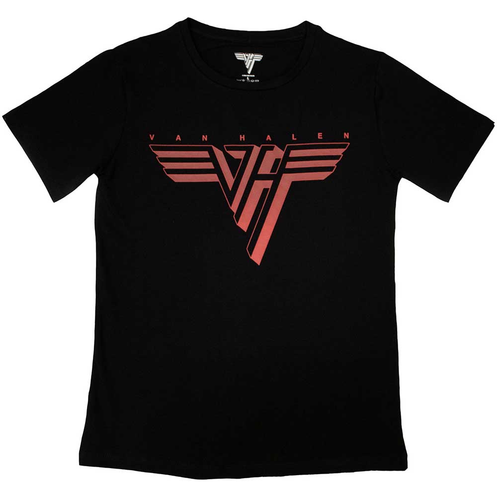 VAN HALEN Attractive Ladies T-Shirt, Classic Red Logo