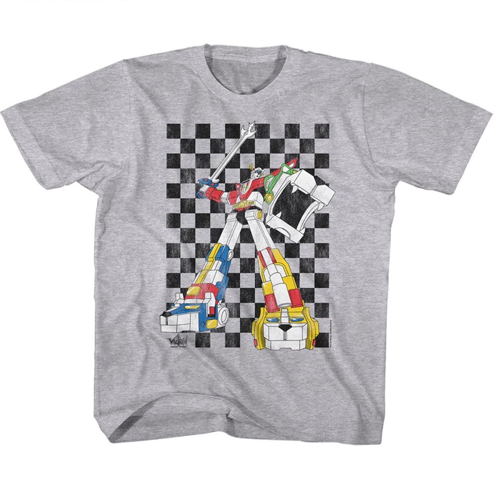 VOLTRON Eye-Catching T-Shirt, VOLTRON 80S CHECKERBOARD