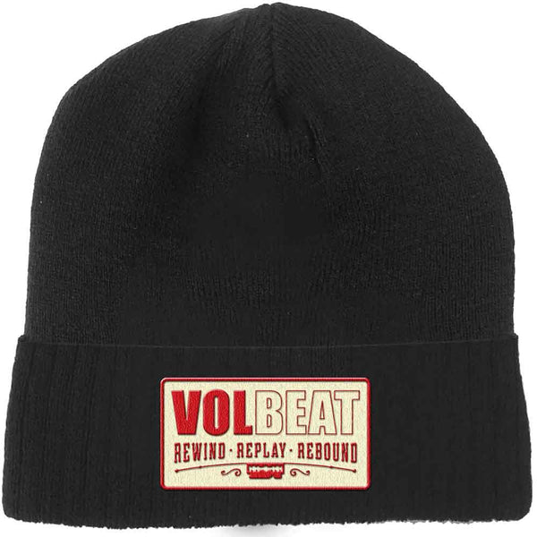 VOLBEAT Attractive Beanie Hat, Rewind, Replay, Rebound