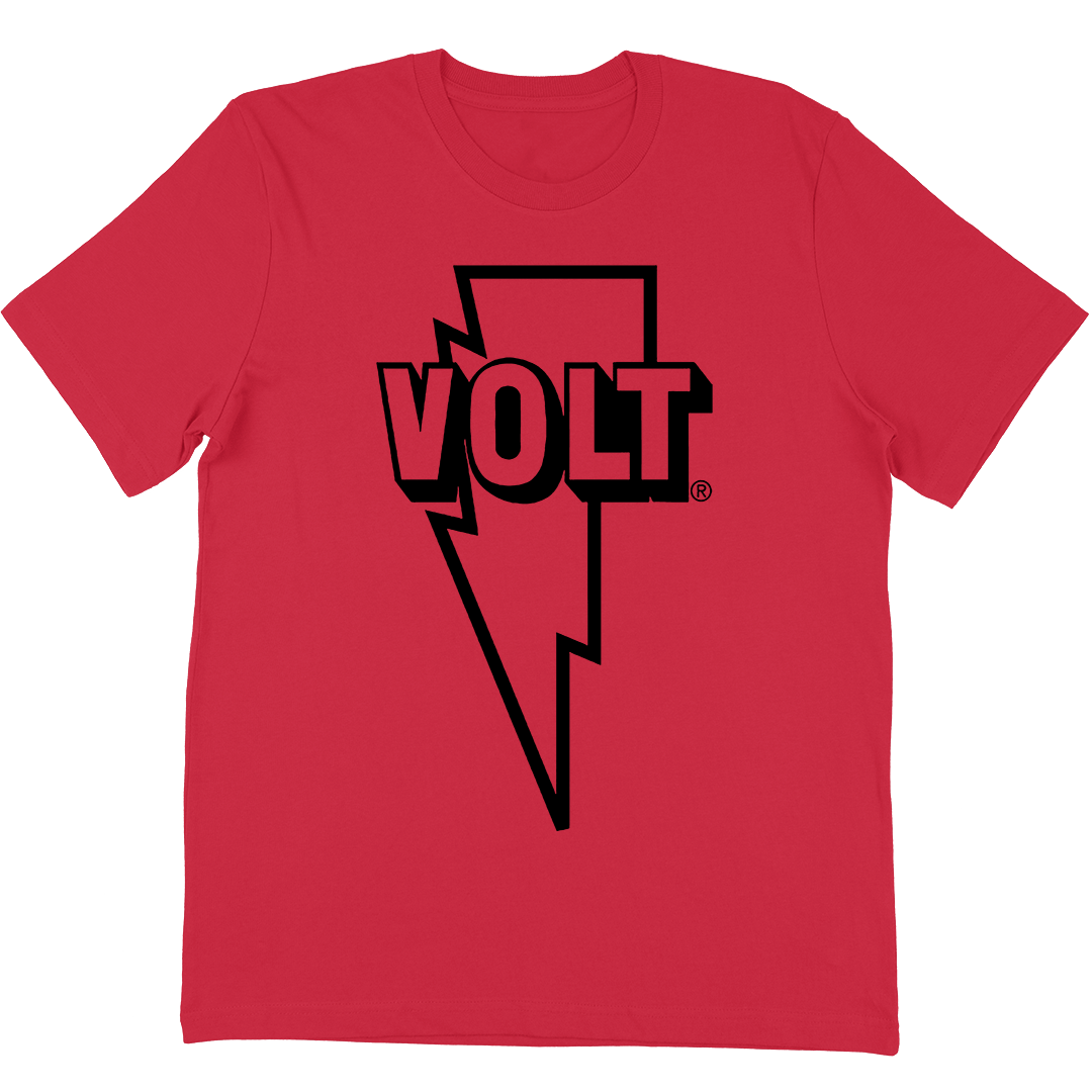 Volt Records One Color Bolt T-Shirt In Red