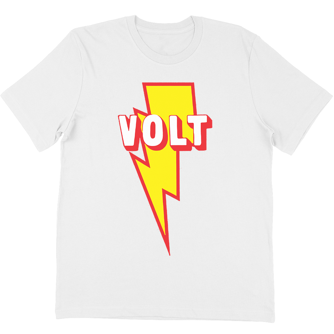 Volt Records Classic Bolt T-Shirt In White