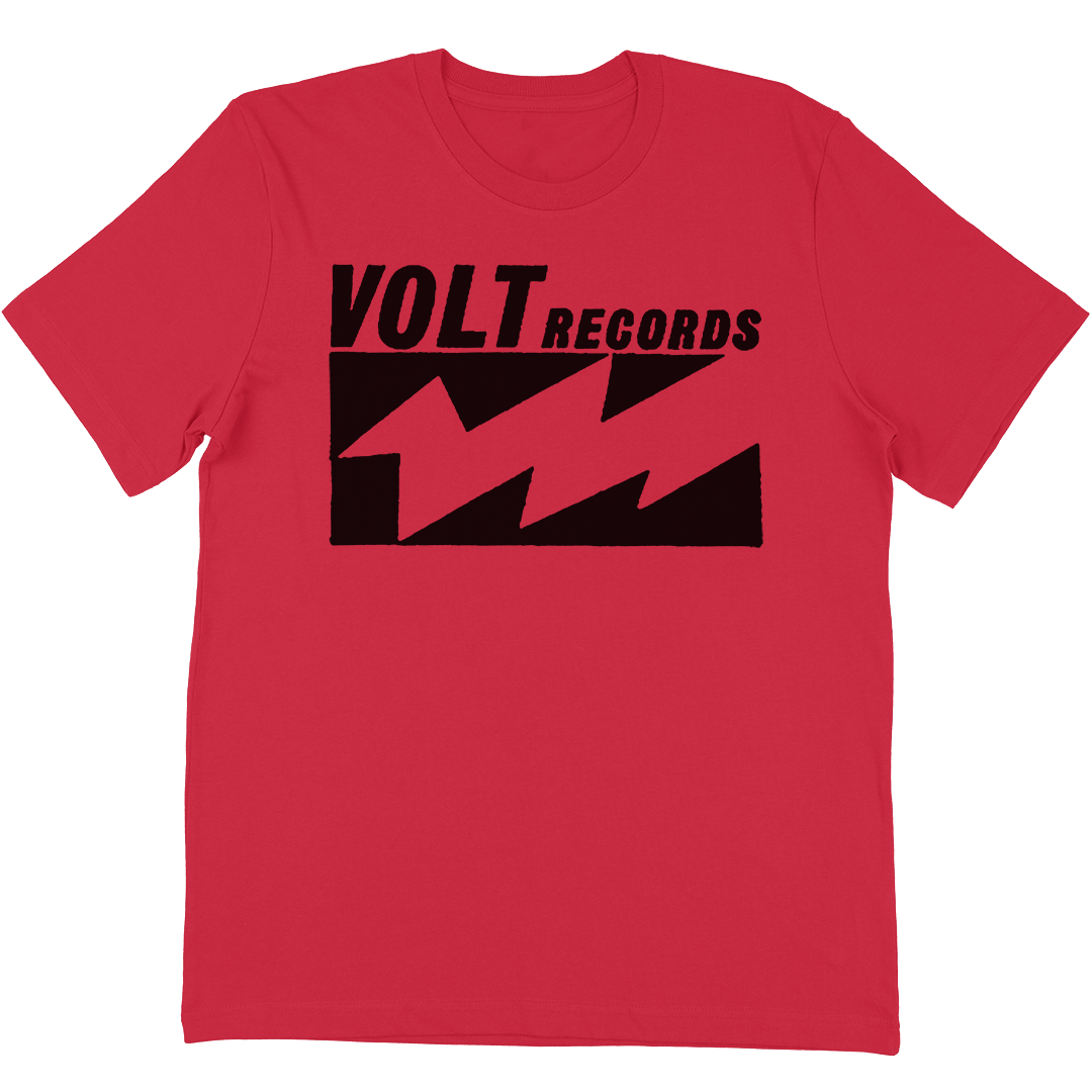 Volt Records Classic Box Logo T-Shirt In Red