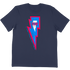 Volt Records Pink Bolt T-Shirt in Navy