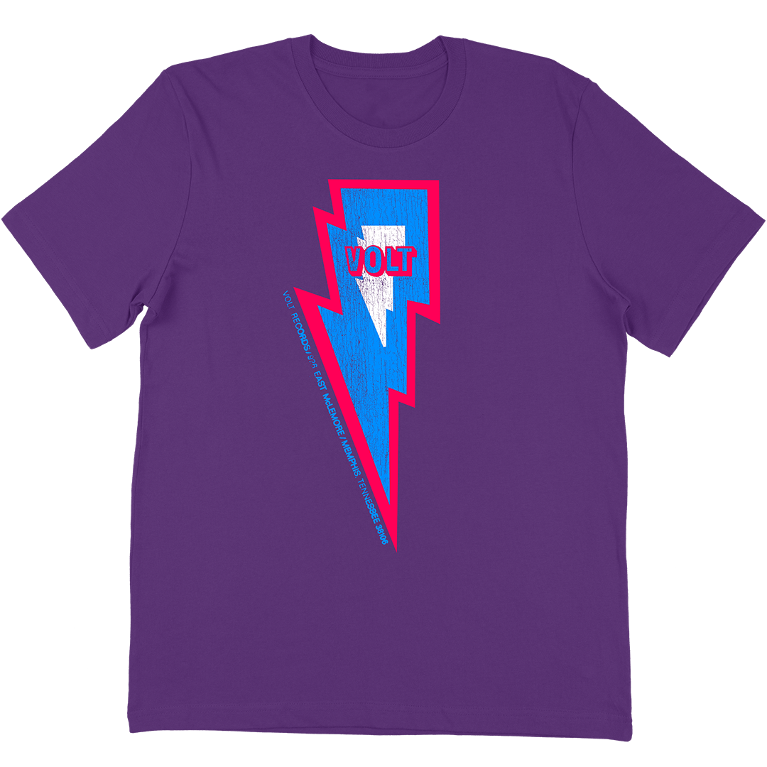 Volt Records Pink Bolt T-Shirt in Purple