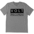 Volt Records Stacked Logo T-Shirt In Heather Grey