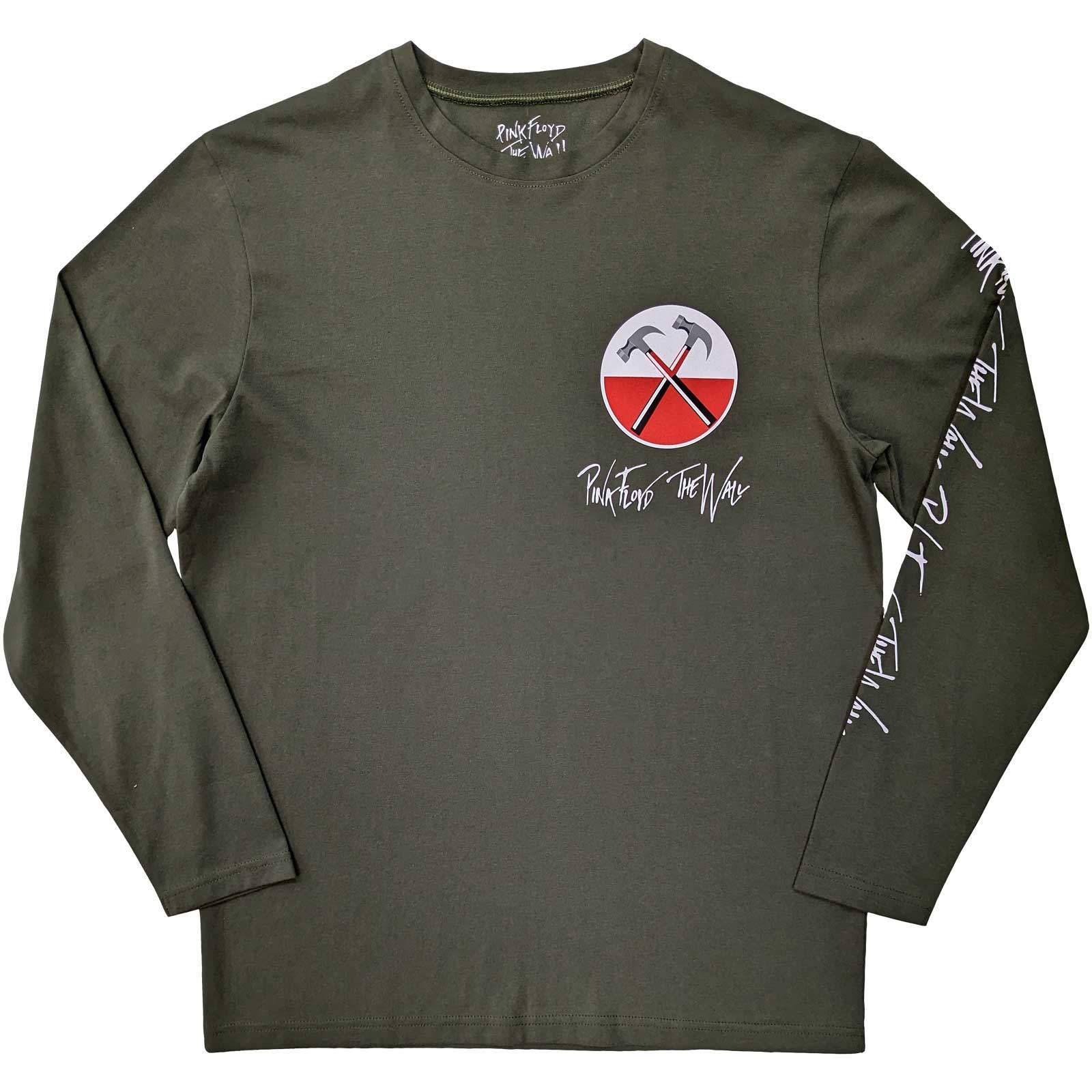 PINK FLOYD Long Sleeve T-Shirt, The Wall Hammers Logo