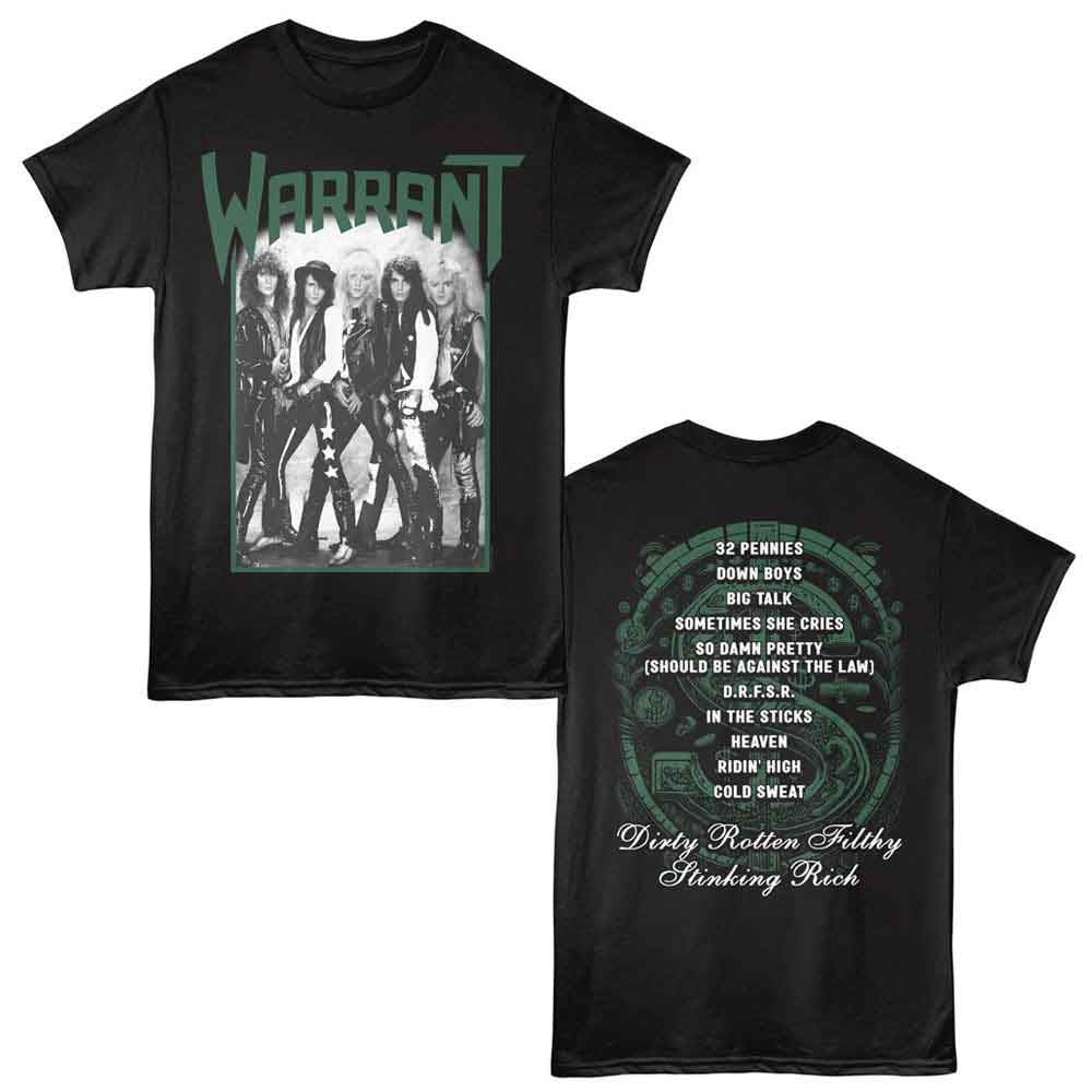 Officially Licensed WARRANT T-Shirts, Cherry Pie Included