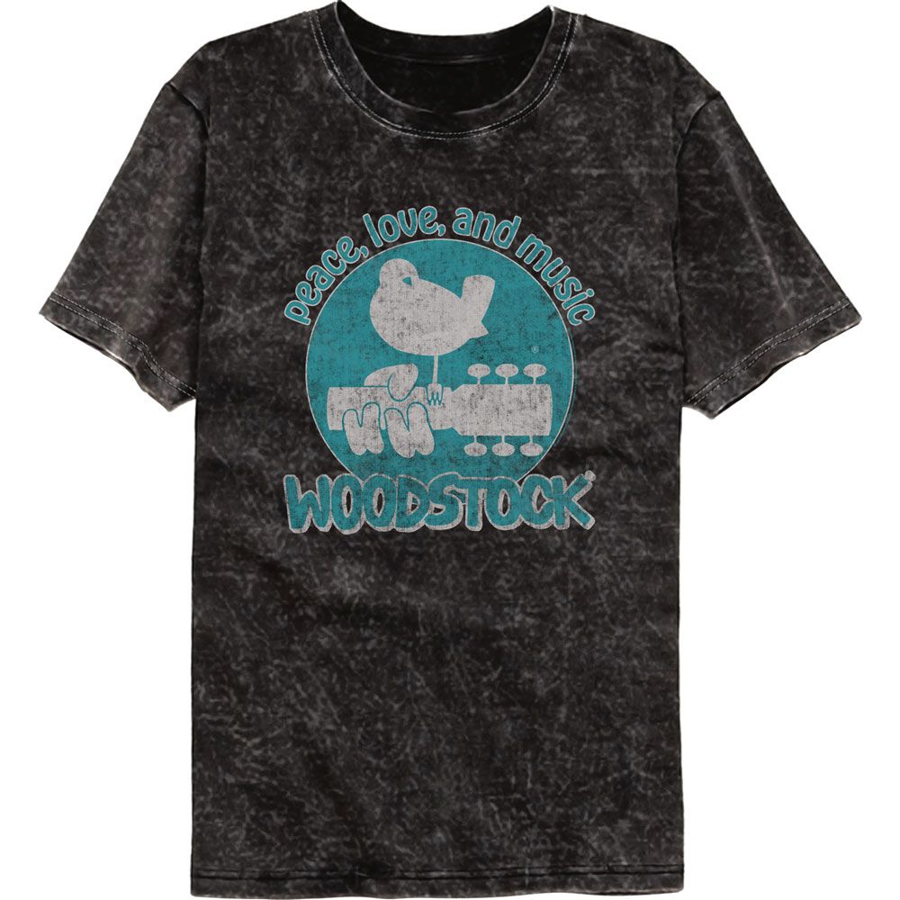 WOODSTOCK Mineral Wash T-Shirt, Love and Music