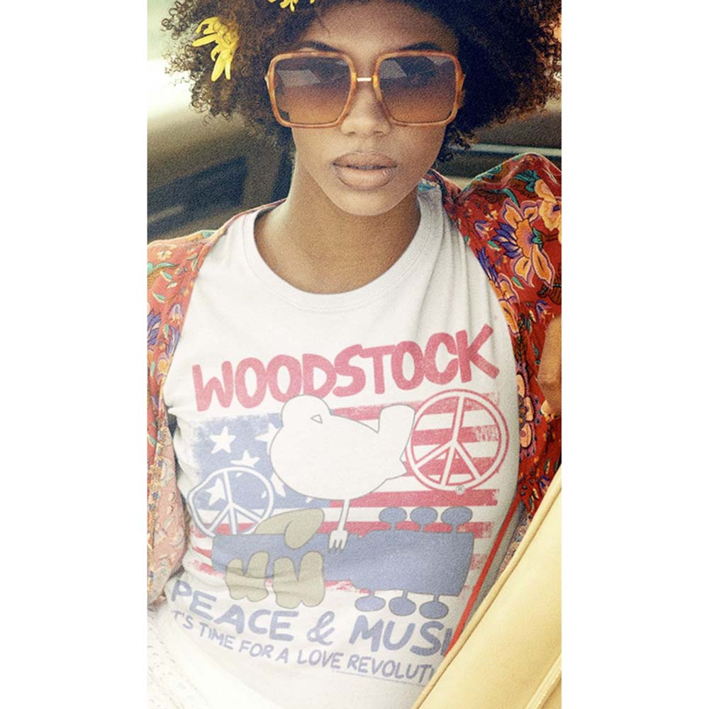 WOODSTOCK Eye-Catching T-Shirt, Love Revolution