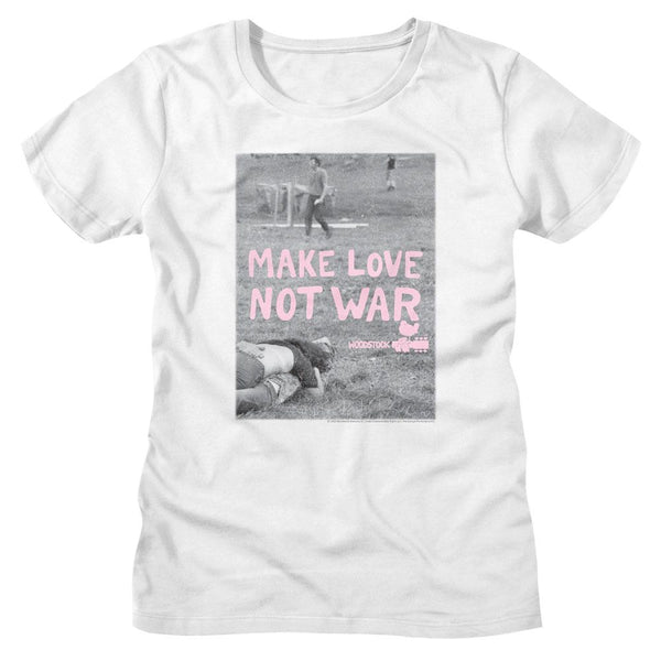 WOODSTOCK T-Shirt, Make Love Not War Poster