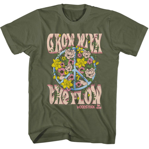 WOODSTOCK T-Shirt, Grow With The Flow