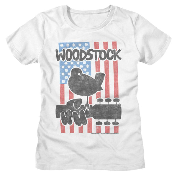 WOODSTOCK T-Shirt, Flower Flag