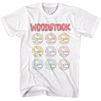 WOODSTOCK Eye-Catching T-Shirt, Multicolors