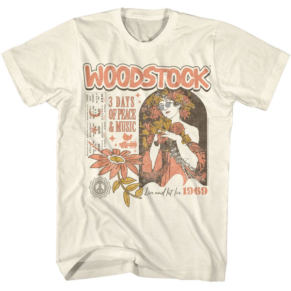 WOODSTOCK Eye-Catching T-Shirt, Hippie Girl