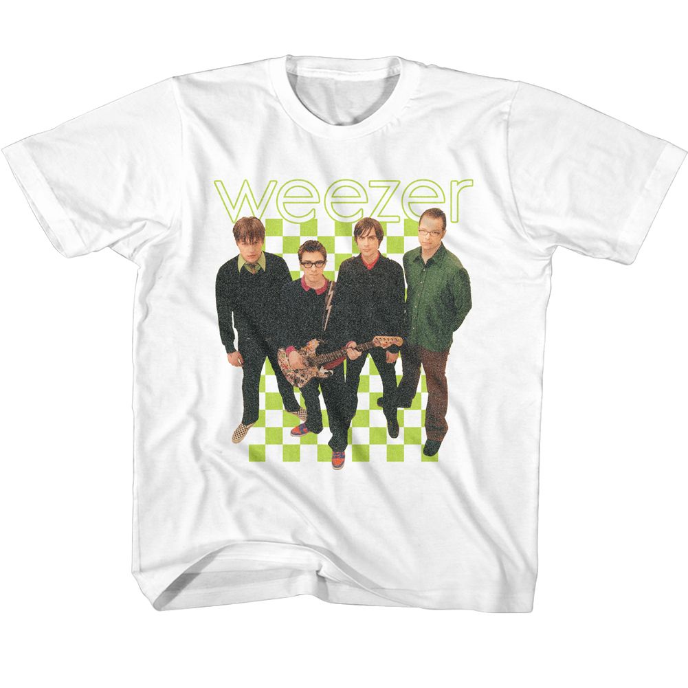 WEEZER Eye-Catching T-Shirt, WEEZER 2001 LINEUP TEE