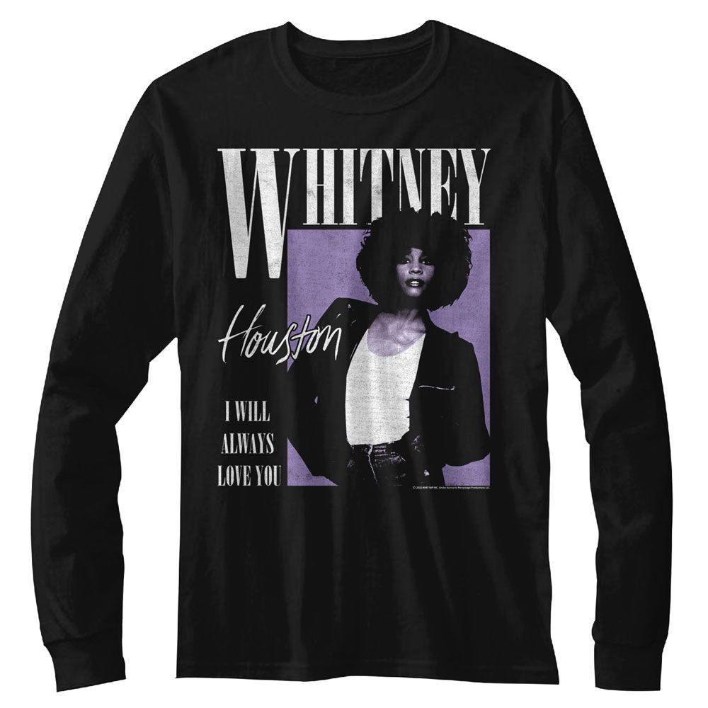 WHITNEY HOUSTON Eye-Catching T-Shirt, ALWAYS LOVE YOU