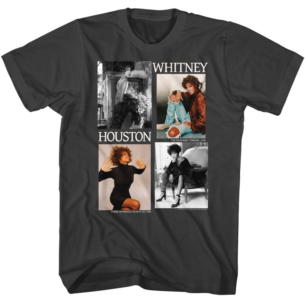 WHITNEY HOUSTON T-Shirt, Picture Blocks