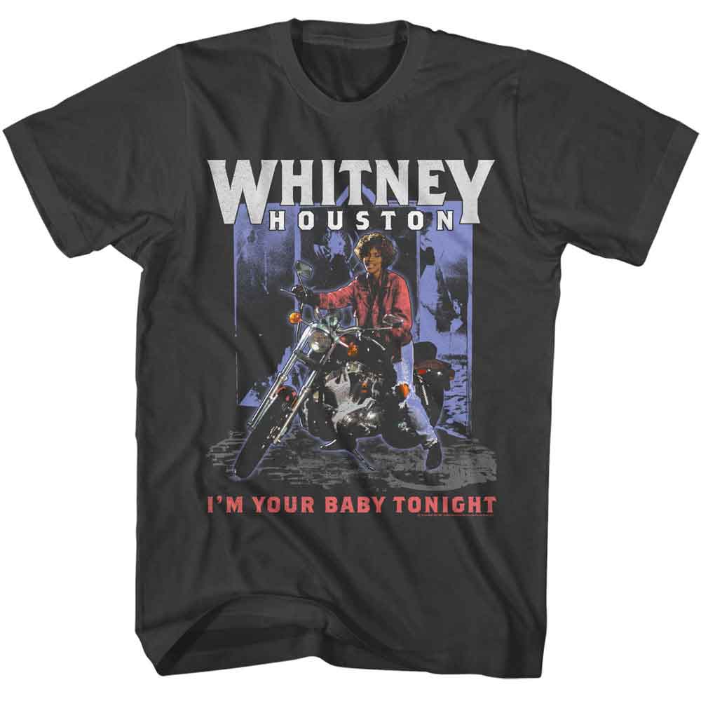 WHITNEY HOUSTON Eye-Catching T-Shirt, AMERICANA MOTORCYCLE