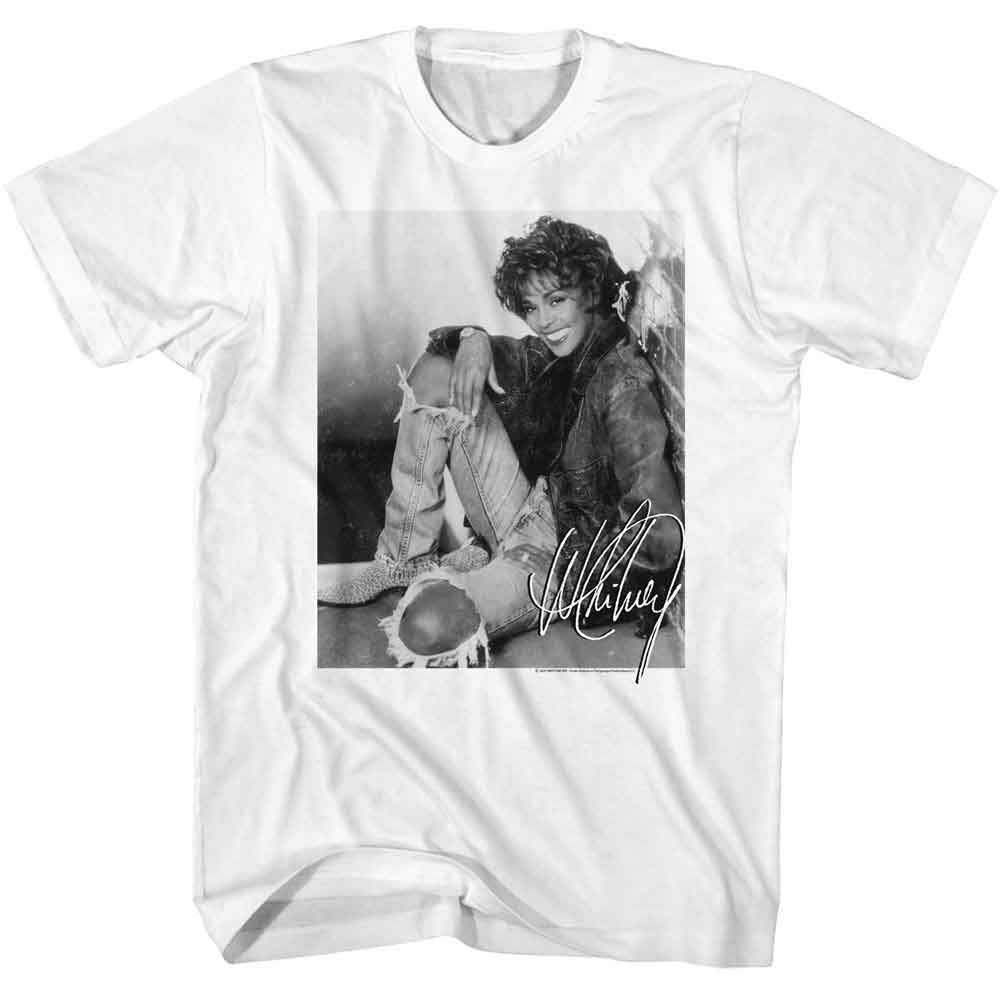 WHITNEY HOUSTON Eye-Catching T-Shirt, SIGNATURE 4