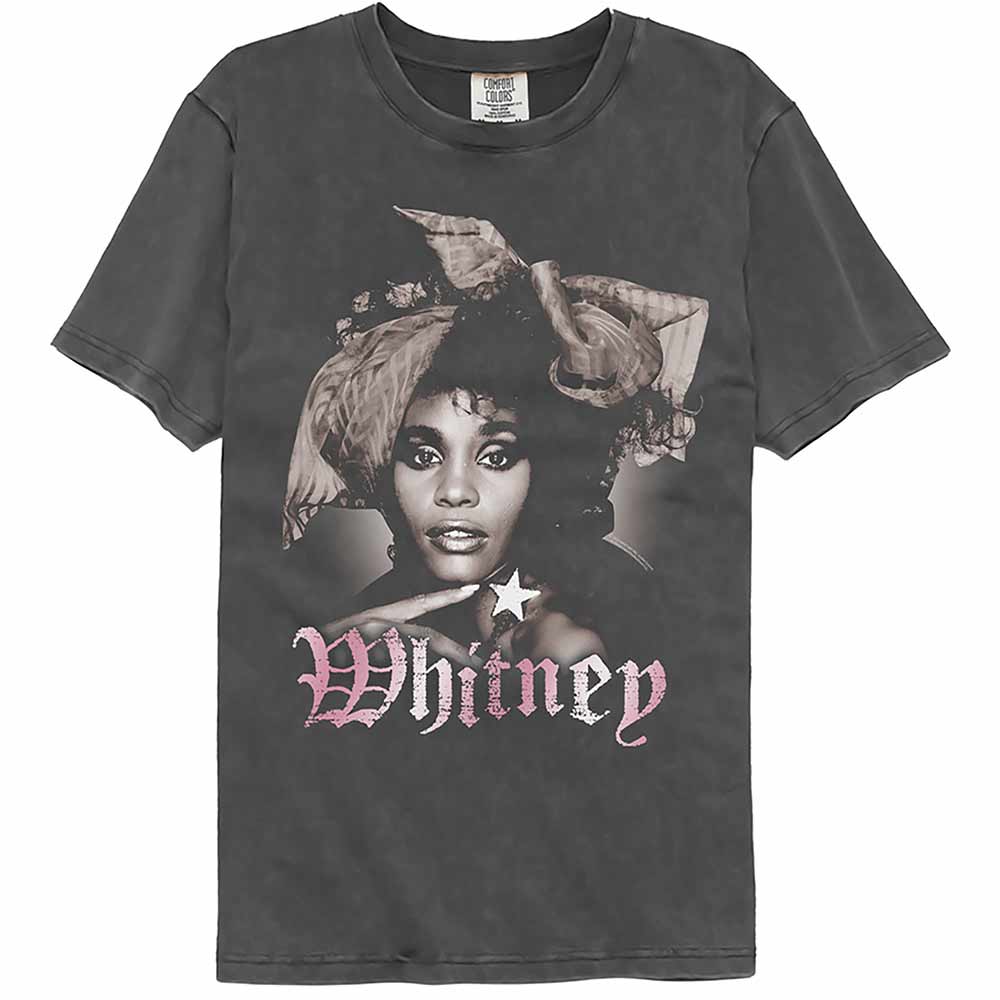 Whitney Houston Bow Garment Dye T-Shirt