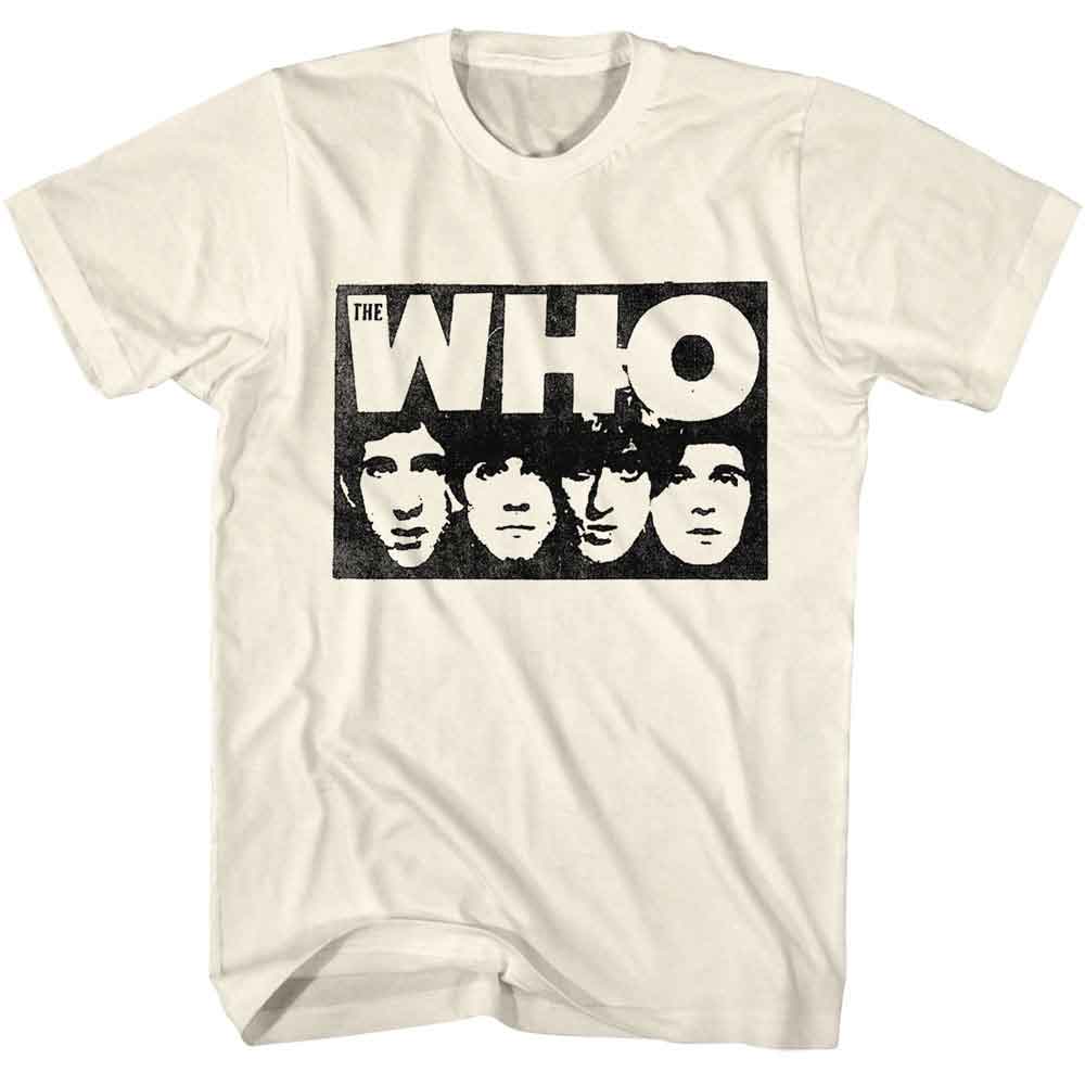 THE WHO Eye-Catching T-Shirt, Faces