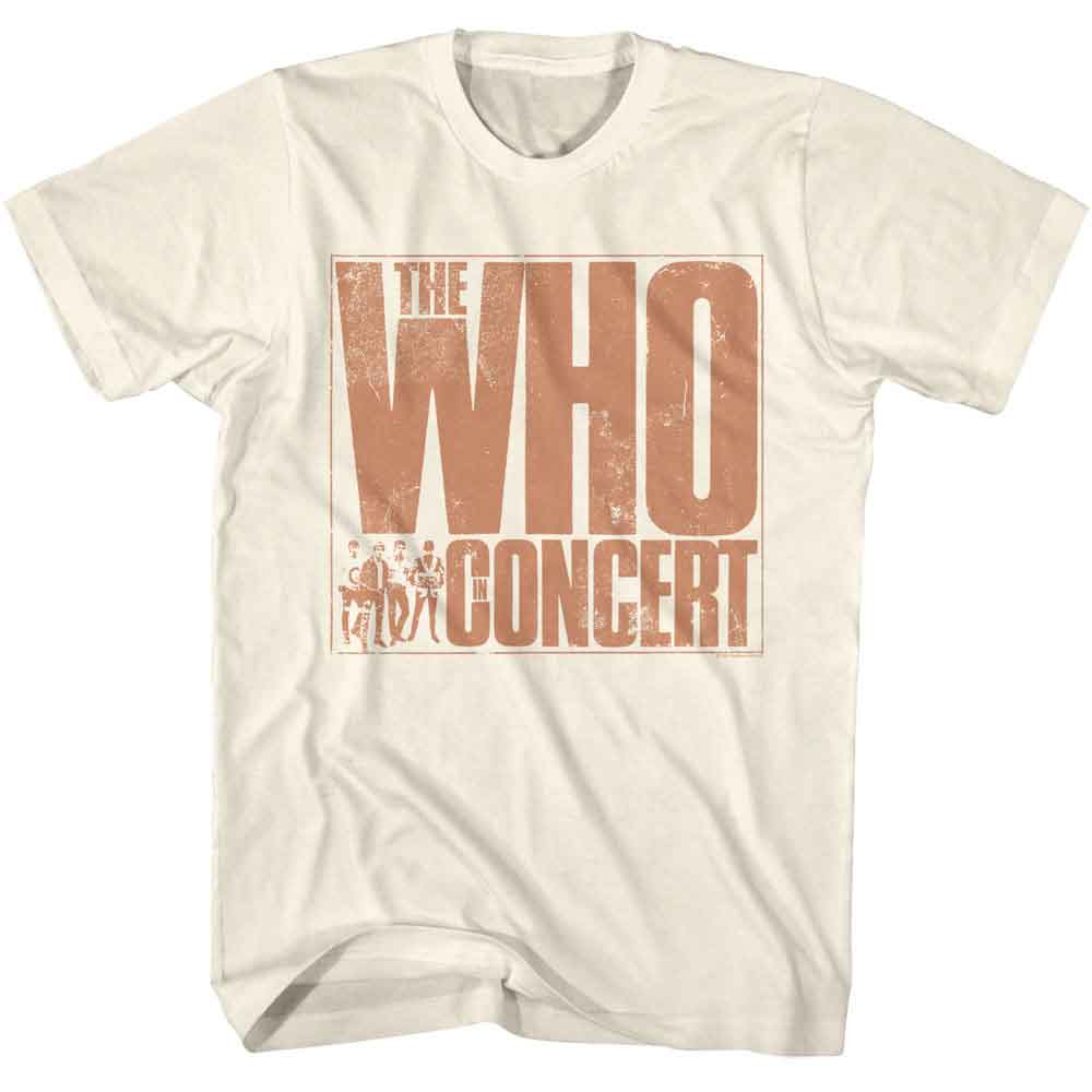 THE WHO Eye-Catching T-Shirt, IN CONCERT