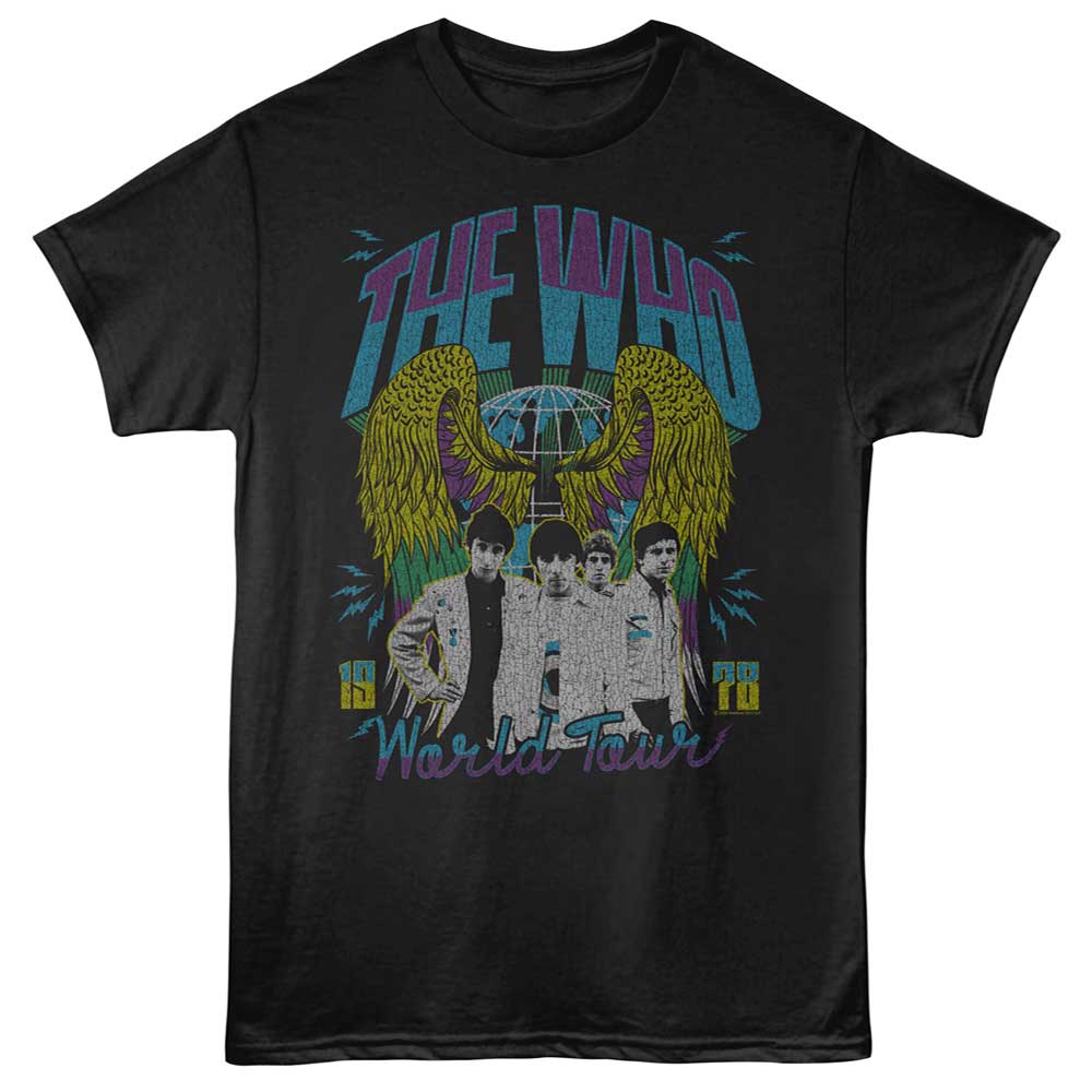 THE WHO Eye-Catching T-Shirt, WORLD TOUR WINGS