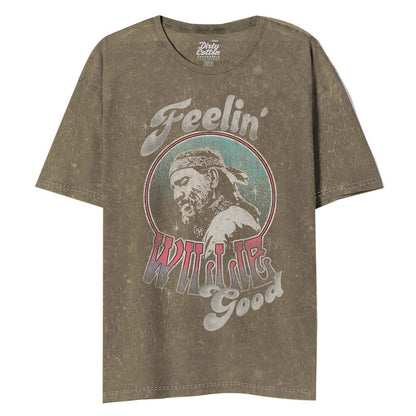 WILLIE NELSON Mineral Wash T-Shirt, Feelin Good