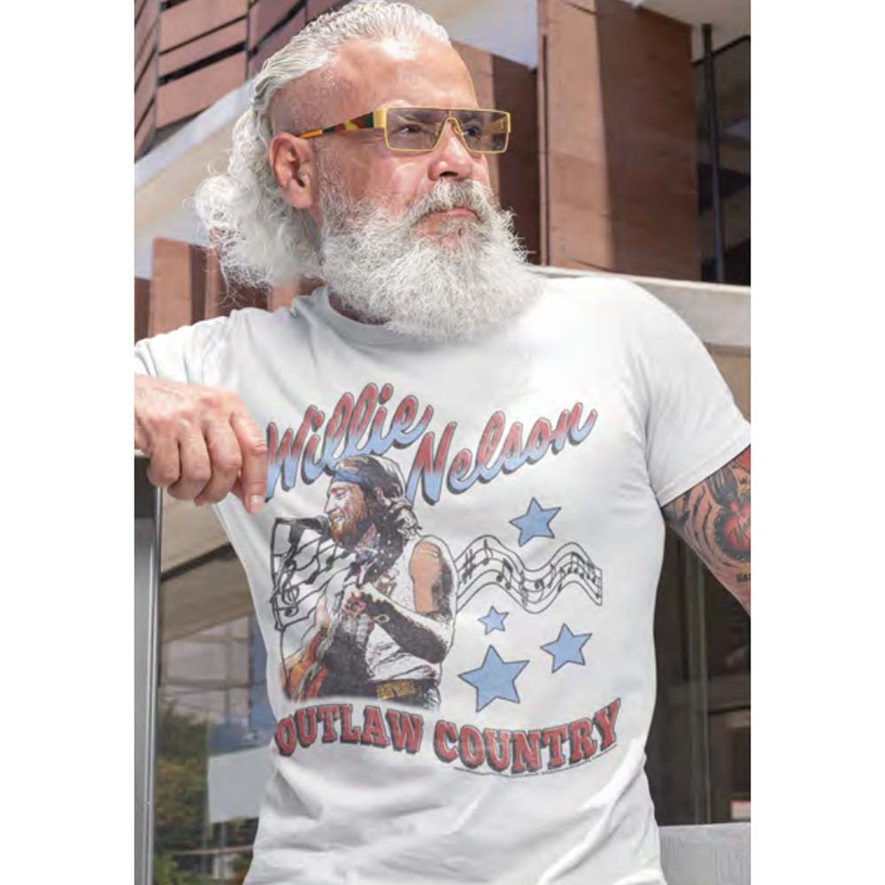 WILLIE NELSON Eye-Catching T-Shirt, COUNTRY AMERICANA