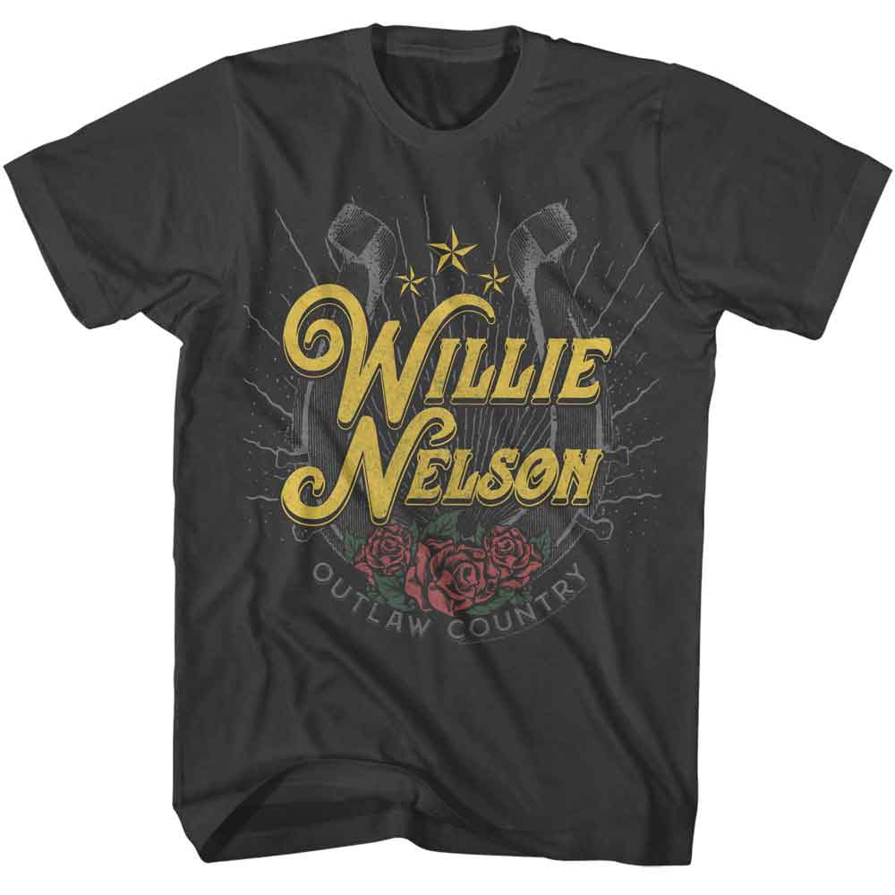 WILLIE NELSON Eye-Catching T-Shirt, HORSESHOE