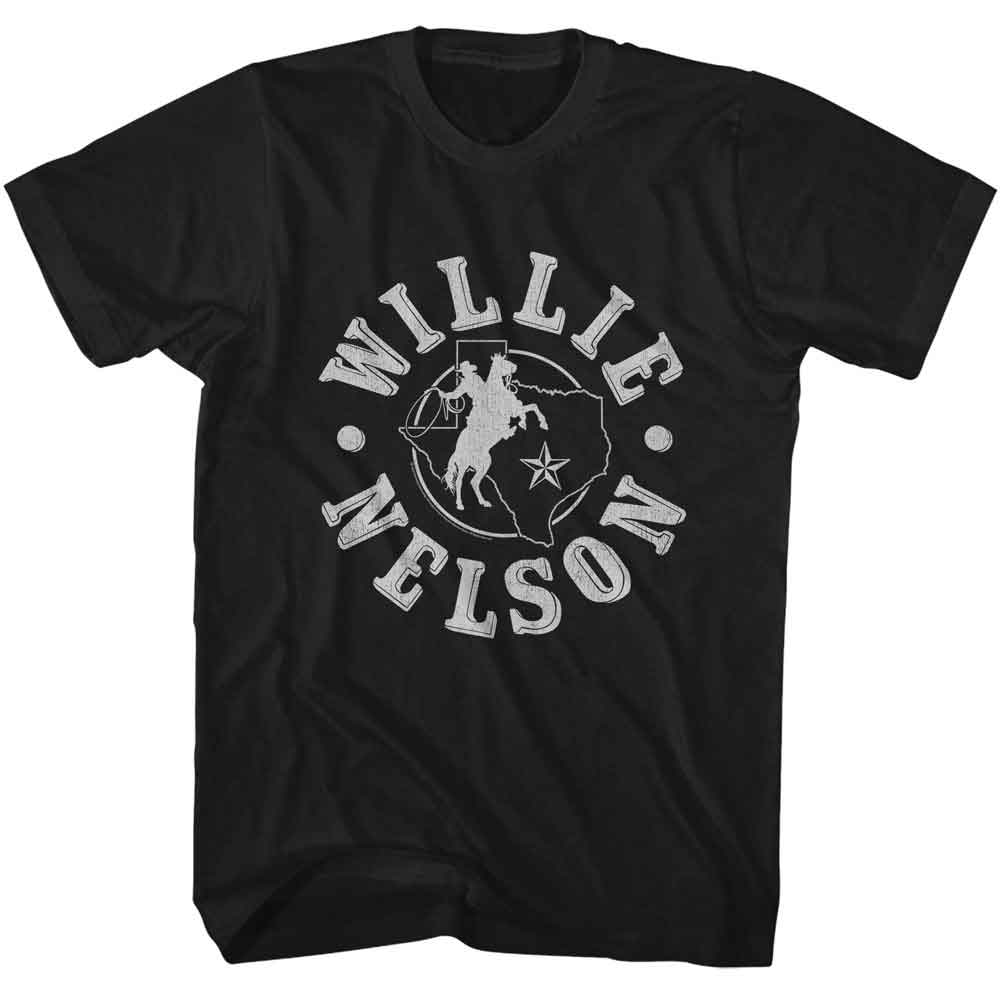 WILLIE NELSON Eye-Catching T-Shirt, TEXAS COWBOY