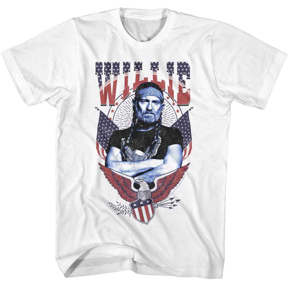 WILLIE NELSON Eye-Catching T-Shirt, AMERICANA EAGLE