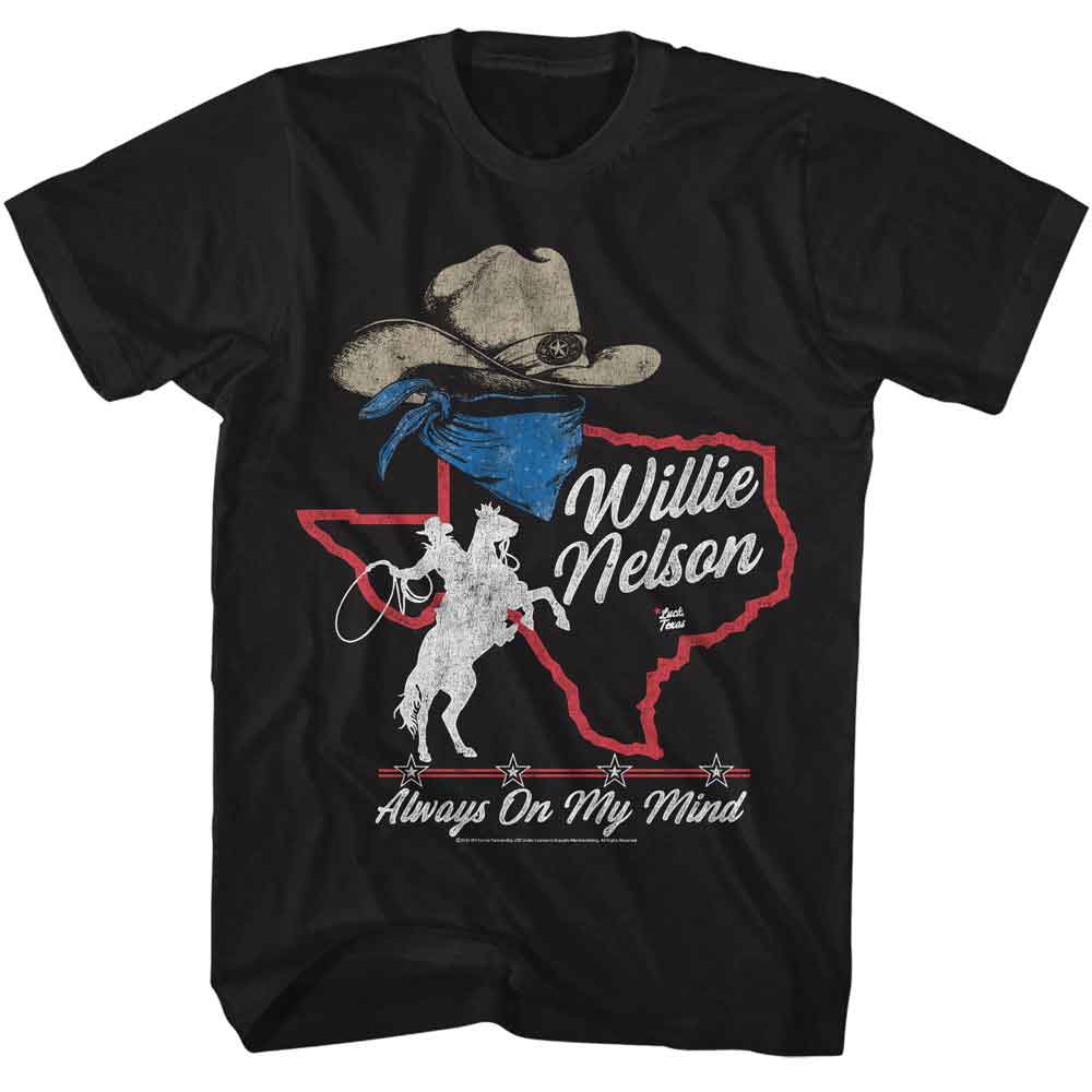 WILLIE NELSON Eye-Catching T-Shirt, ALWAYS ON MY MIND