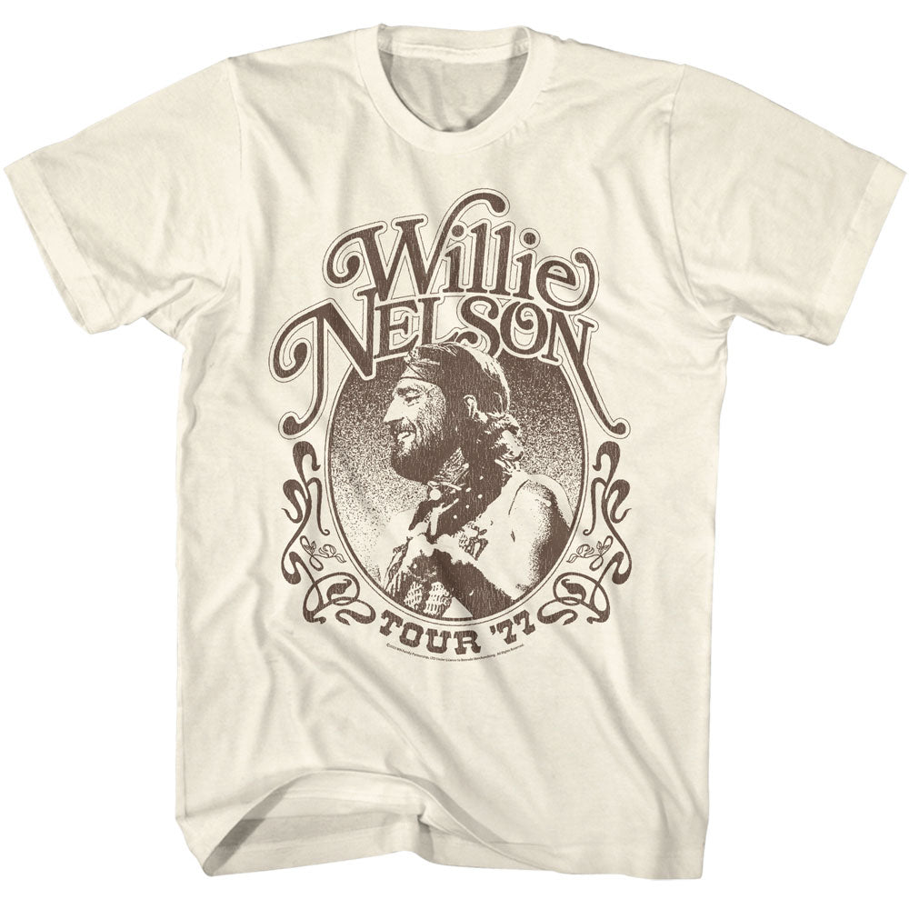 WILLIE NELSON Eye-Catching T-Shirt, Tour 1977