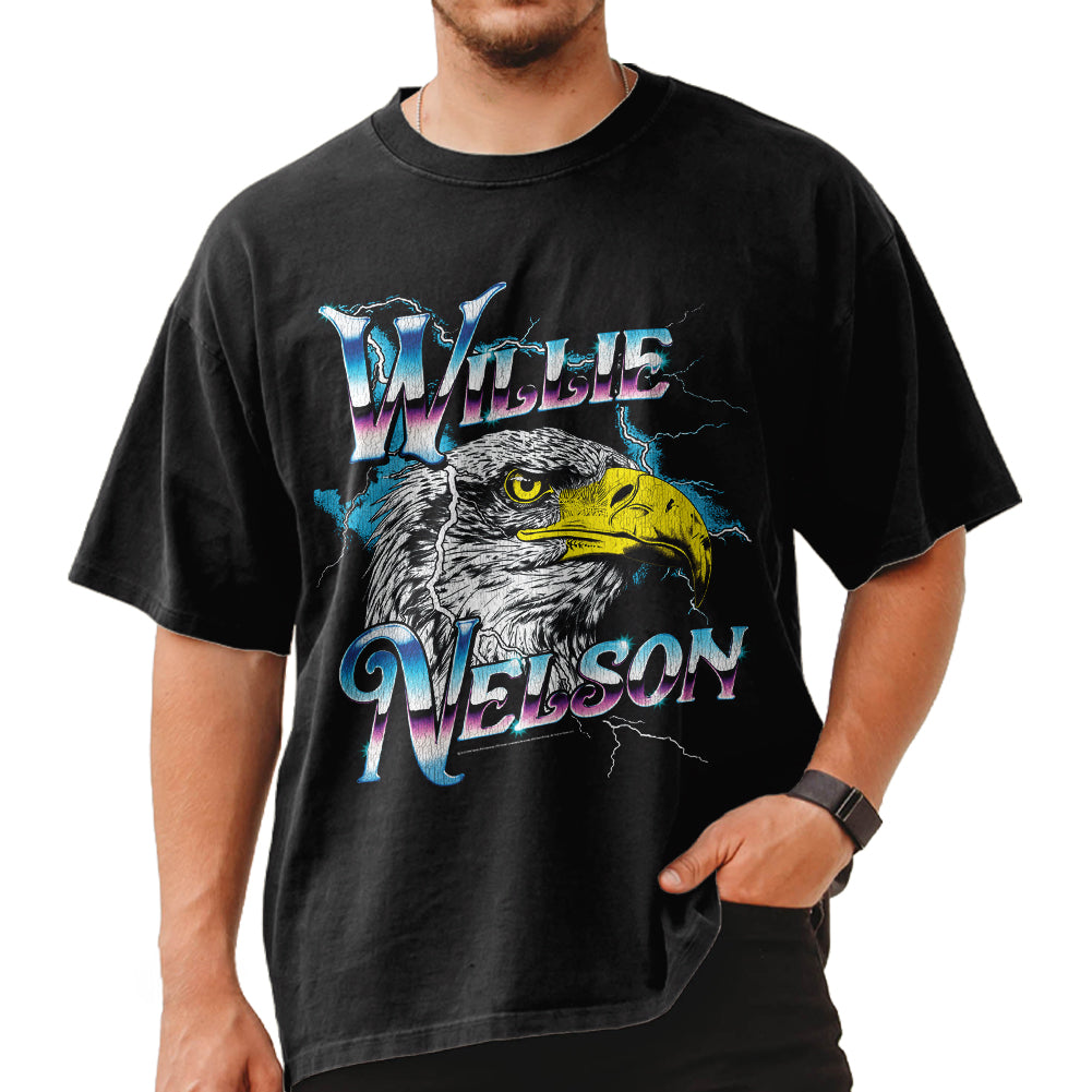 WILLIE NELSON Oversized T-Shirt, EAGLE CHROME