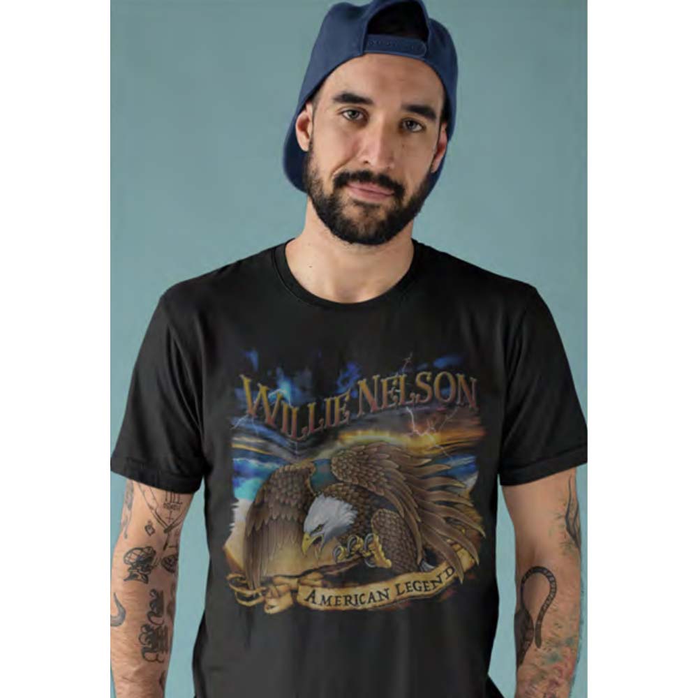 WILLIE NELSON Eye-Catching T-Shirt, LIGHTNING EAGLE
