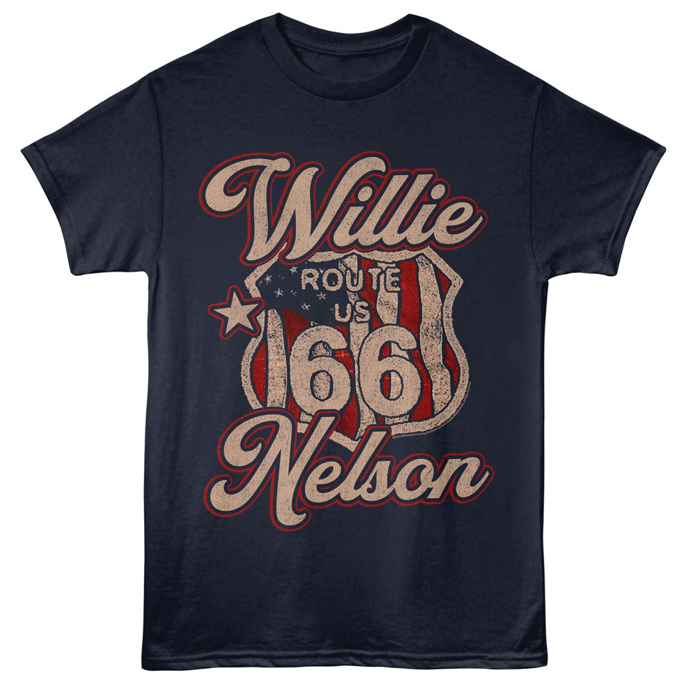 WILLIE NELSON Eye-Catching T-Shirt, ROUTE 66