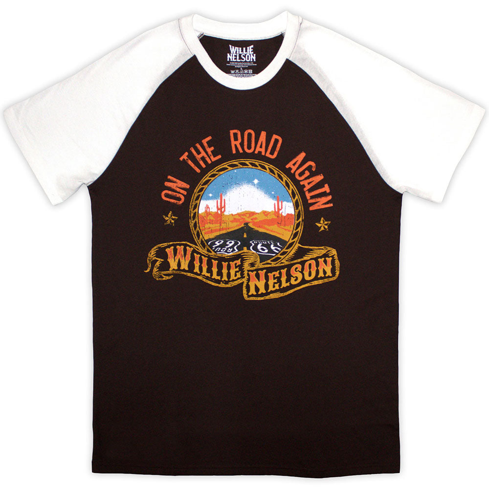 WILLIE NELSON Attractive Raglan, Route 66