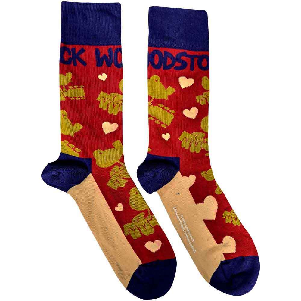 WOODSTOCK Unisex Ankle Socks, Birds & Hearts