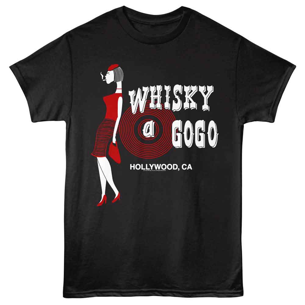 WHISKY A GO GO Eye-Catching T-Shirt, LADY LOGO