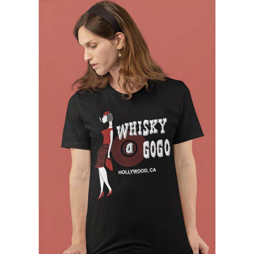 WHISKY A GO GO Eye-Catching T-Shirt, LADY LOGO