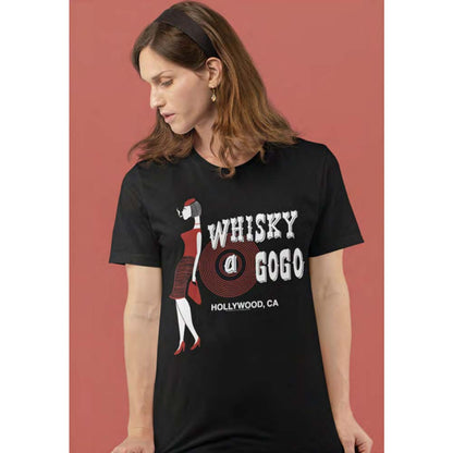 WHISKY A GO GO Eye-Catching T-Shirt, LADY LOGO