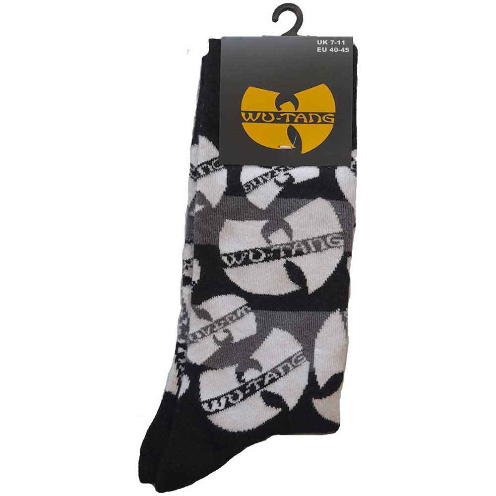 WU-TANG CLAN Unisex Ankle Socks, Logos Monochrome