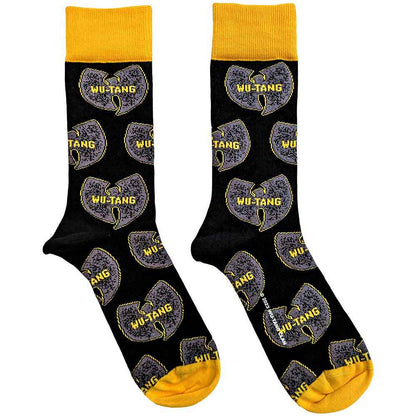 WU-TANG CLAN Unisex Ankle Socks, Grey Logos