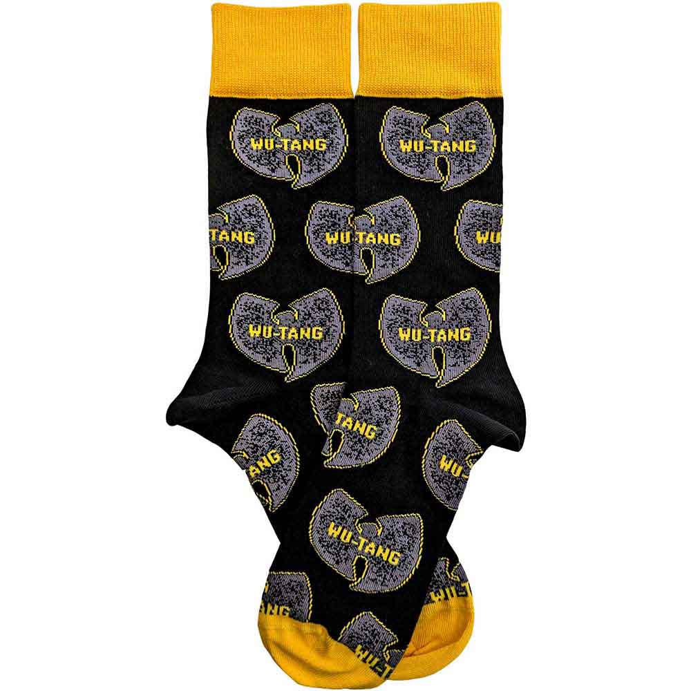 WU-TANG CLAN Unisex Ankle Socks, Grey Logos