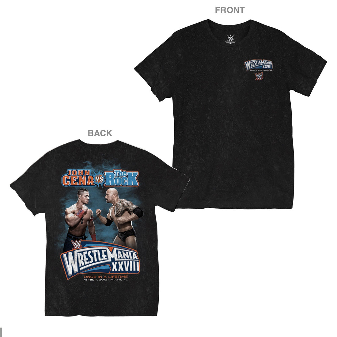 WWE Unisex T-Shirt, WRESTLE MANIA ROCK VS CENA