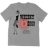 Whisky a Go Go Rubber Stamp T-Shirt Heather Grey